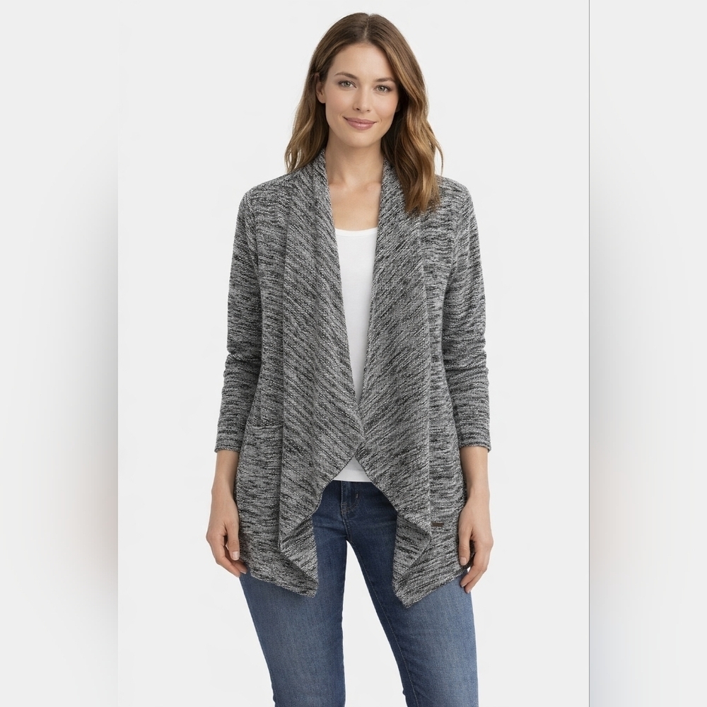 5/$25 Roots Marled Open-Front Cardigan